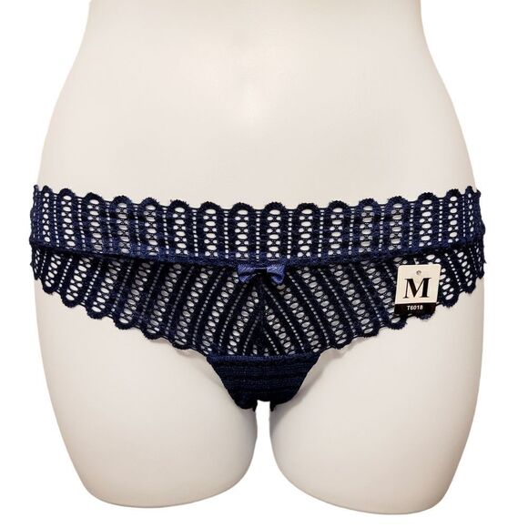 Brand New Sexy Navy Blue with Pink Panties underwear Size: M - Picture 1 of 4